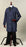 Fashion Seal Uniforms Lab Coat Navy Blue Large Long Sleeves Knee Length - 431-L