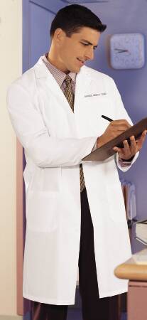 Fashion Seal Uniforms - Lab Coat White X-Small Knee Length Reusable - 444-XS