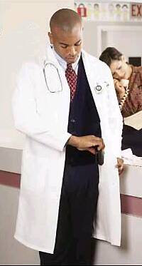 Fashion Seal Uniforms Lab Jacket White Size 44 Long Sleeves Hip Length - 447-SZ44