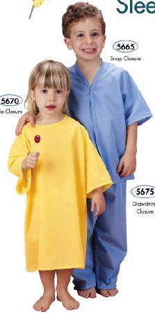 Fashion Seal Uniforms - Patient Exam Gown Large Green Reusable - 5672-L