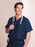 Fashion Seal Uniforms - Scrub Shirt Medium Navy Blue 1 Pocket Short Sleeve Unisex - 78705-M