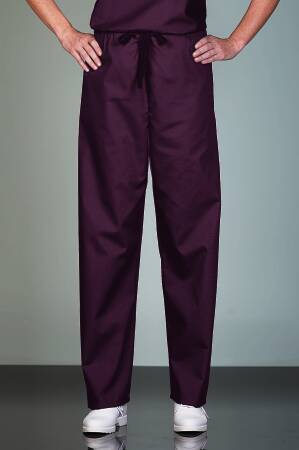 Fashion Seal Uniforms Poplin Scrub Pants Small Eggplant Unisex - 78830-S