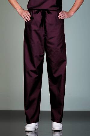 Poplin - Scrub Pants X-Small Burgundy Unisex - 78841-XS