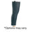 DJO Dressing Compression Knee Procare Universal 16" Black Ea - 79-80320