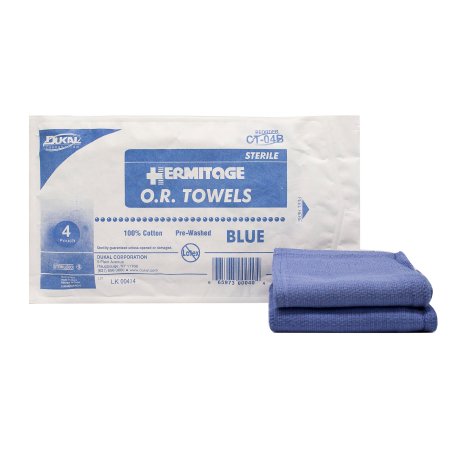 Dukal - O.R. Towel 17 W X 26 L Inch Blue Sterile - CT-04B
