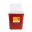 Medegen Medical Products, Container Sharps 2Gal Large Polypropylene Red/Black Ea, 10 Ea/Ca - 8707