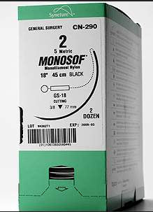 Covidien - Suture without Needle Stainless Steel Nonabsorbable Size 0 18 Inch Suture - 88862407-63