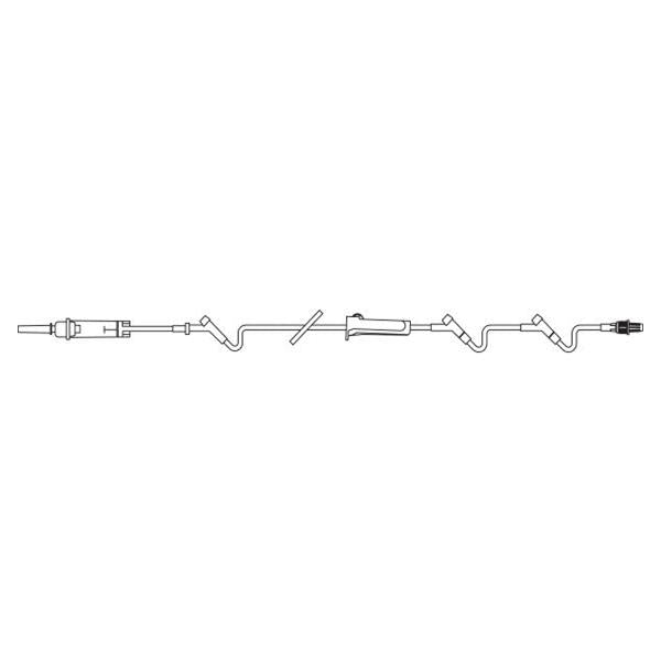 Baxter Healthcare Iv Sol St Cnt-Fl 10Drp 3 Intrlnk Inj Sites: 90", 42", 6 M Ll Adptr Prmry Infs Ea, 48 Ea/Ca - 2C6537
