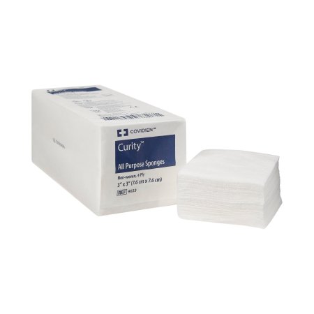 Curity - Nonwoven Sponge Polyester / Rayon 4-Ply 3 X 3 Inch Square NonSterile - 9023