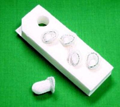 Auto-Count - Surgical Peanut Sponge Cotton 3/8 X 3/4 Inch 5 Count Foam Count Holder Sterile - 31101010
