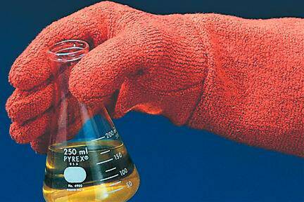 Fisher Scientific Scienceware Clavies Autoclave Glove One Size Fits Most Terry Cloth Orange 18 Inch Gauntlet Cuff NonSterile - 11394298