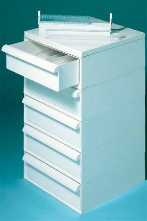 Fisher Scientific Microscope Slide Storage Cabinet Floor Standing 5 Drawer - 12574