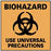 National Marker - Door Sign Caution Biohazard Use Universal Precautions - 18999760