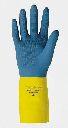 Fisher Scientific Pro Gloves Utility Glove Size 7 Flock Lined Blue 13 Inch Straight Cuff NonSterile - 19014481