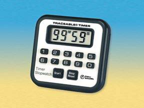 Traceable - Electronic Stop Watch / Timer Magnetic Back, Freestand 100 Minutes Digital Display - S40711
