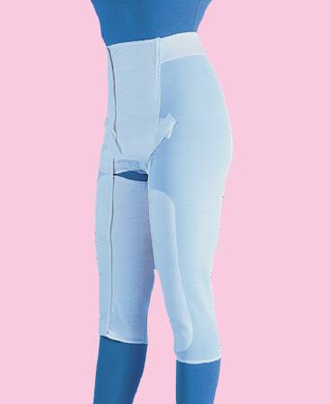 Frank Stubbs Compression Garment Below Knee White Medium - F020074