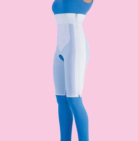Frank Stubbs Compression Girdle High Waist, Above Knee White 2 X-Large - F020227