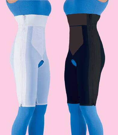 Frank Stubbs - Compression Girdle Above the Knee / High Waist Black Small - F020613