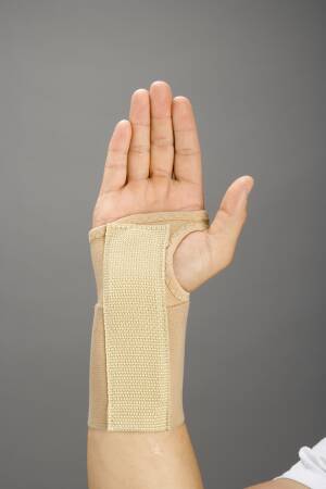 Frank Stubbs - Wrist Brace Elastic / Metal Left Hand Beige Medium - FL08254