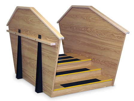 Hausmamann Bariatric ADA Two-Sided Staircase - 84"* x 40" x 12", - 1564