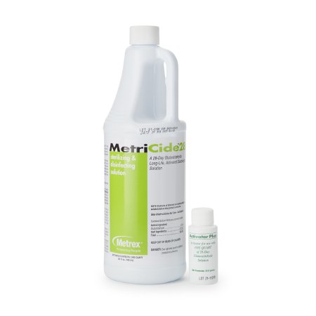 MetriCide 28 - Glutaraldehyde High-Level Disinfectant Activation Required Liquid 32 oz. Bottle Max 28 Day Reuse - 10-2805
