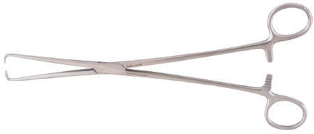 Miltex Miltex Uterine Tenaculum Forceps Schroeder-Braun 9-3/4 Inch OR Grade Stainless Steel (German) NonSterile Ratchet Lock Finger Ring Handle Straight Pointed Tip - 30-965