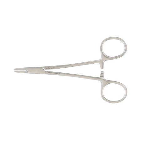 Integra Lifesciences - Needle Holder 5 Inch Length Serrated Jaws Finger Ring Handle - MH8-42