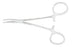 Miltex - Hemostatic Forceps Halsted-Mosquito 5 Inch Length OR Grade German Stainless Steel NonSterile Ratchet Lock Finger Ring Handle Curved Serrated Tips - 7-4