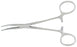 Miltex - Hemostatic Forceps Kelly 5-1/2 Inch Length OR Grade German Stainless Steel NonSterile Ratchet Lock Finger Ring Handle Curved Serrated Tip - 7-38