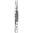 Sklar - Splinter Forceps 4-1/2 Inch Length Surgical Grade Stainless Steel NonSterile NonLocking Thumb Handle Straight - 19-3045