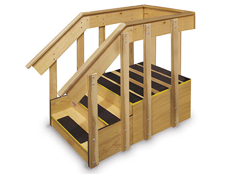 Hausmamann ADA Straight Staircase - 58" x 36" x 18", - 1582