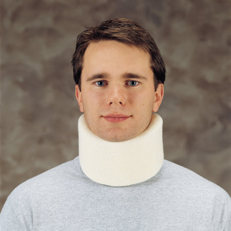 Deroyal Cervical Collar Serpentine Low Contoured / Firm Density Adult Medium One-Piece 4 Inch Height 20 Inch Length - 1006-03