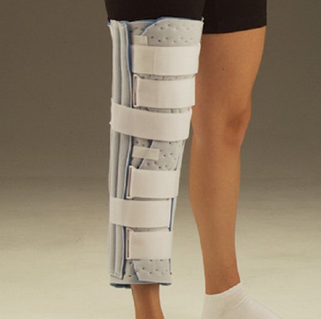 Deroyal Knee Immobilizer  One Size Fits Most Hook And Loop Closure 20 Inch Length Left Or Right Knee - 7041-33
