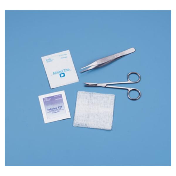 Busse Hospital Disposable Kit Suture Removal With Floor-Grade Iris Suture Scissors Lf Sterile 50/Ca - 729