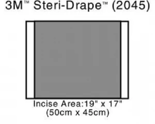3M Steri-Drape 2 Surgical Drape Incise Drape 17 W X 19 L Inch Sterile - 2045