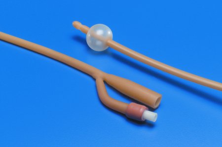 Cardinal Kenguard Foley Catheter 2-Way Standard Tip 30 cc Balloon 20 Fr. Silicone Oil Coated Latex - 3611-