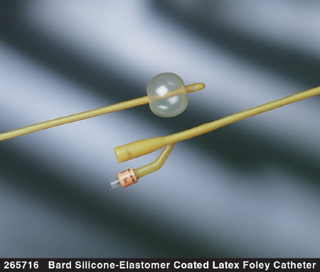 Bard Bard Foley Catheter 2-Way Standard Tip 5 cc Balloon 14 Fr. Silicone Coated Latex - 265714