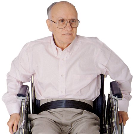 Econo-Belt - Wheelchair Safety Belt One Size Fits Most Strap Fastening with Buckle Attaches with Slider Buckles - 701020