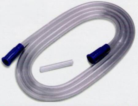 Argyle - Suction Connector Tubing 6 Foot Length 0.281 Inch I.D. Sterile Universal Molded Connector Clear NonConductive PVC - 8888301705-