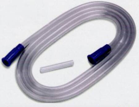 Argyle - Suction Connector Tubing 10 Foot Length 0.25 Inch I.D. Sterile Universal Molded Connector Clear NonConductive PVC - 8888301614