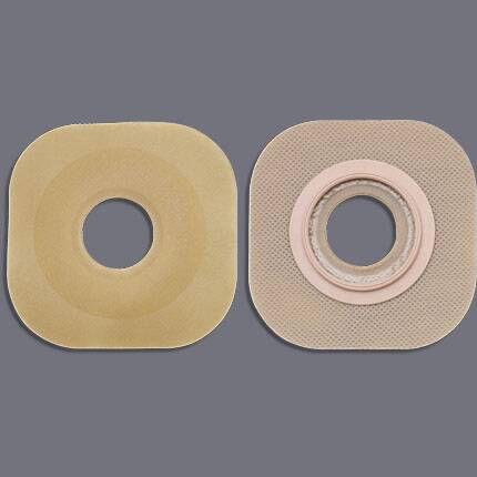 New Image FlexTend - Ostomy Barrier New Image Flextend Precut, Extended Wear Without Tape 44 mm Flange Green Code System Hydrocolloid 5/8 Inch Opening - 16101