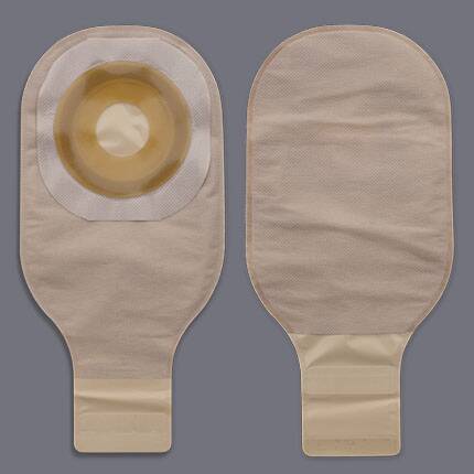 Hollister Premier Flextend Colostomy Pouch One-Piece System 12 Inch Length 1 Inch Stoma Drainable Flat, Pre-Cut - 8632