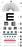 Graham-Field - Eye Chart 20 Foot Measurement Acuity Test - 1241