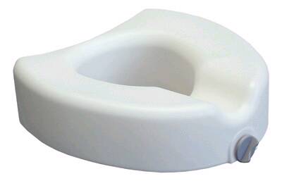 Graham-Field Raised Toilet Seat 4 Inch Height White 300 lbs. Weight Capacity - 6486A