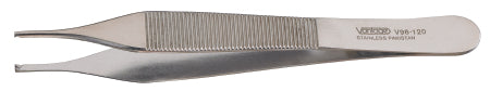 Vantage - Tissue Forceps Adson 4-3/4 Inch Length Floor Grade Stainless Steel NonSterile NonLocking Thumb Handle Straight 1 X 2 Teeth - V96-120