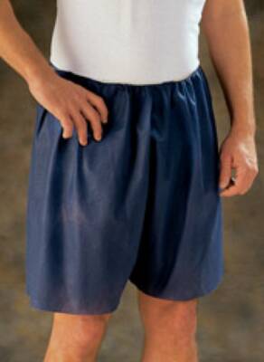Graham Medical Products MediShorts Exam Shorts Large / X-Large Navy Blue Nonwoven Adult Disposable - 10001