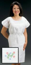 Graham Medical Products - Patient Exam Gown Medium / Large Wildflower Print Disposable - 70239N