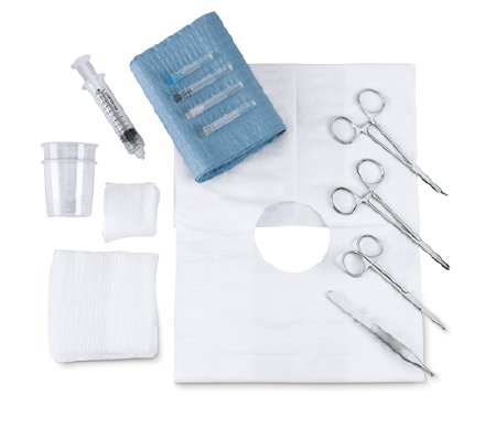 Medical Action Industries One Time Laceration Tray - 61281