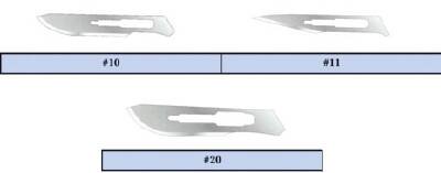 Graham-Field Feather Scalpel Size 11 Stainless Steel / Plastic Sterile Disposable - 2975#11