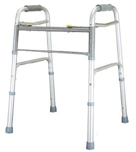Graham-Field Lumex Imperial Collection Bariatric Folding Walker Adjustable Height Aluminum Frame 600 lbs. Weight Capacity 31 to 38 Inch Height - 604070A